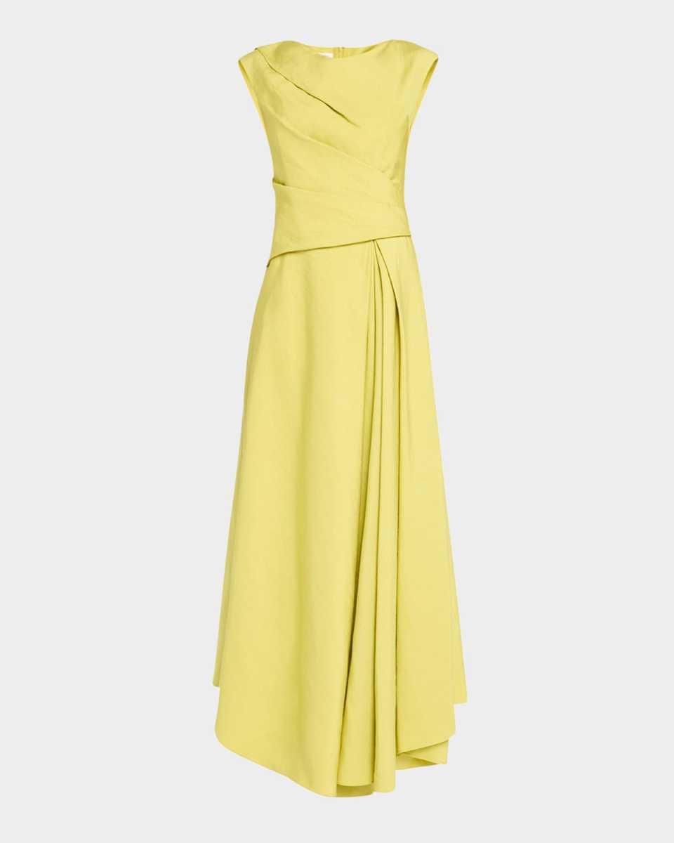 Drape-Front Asymmetric Dress